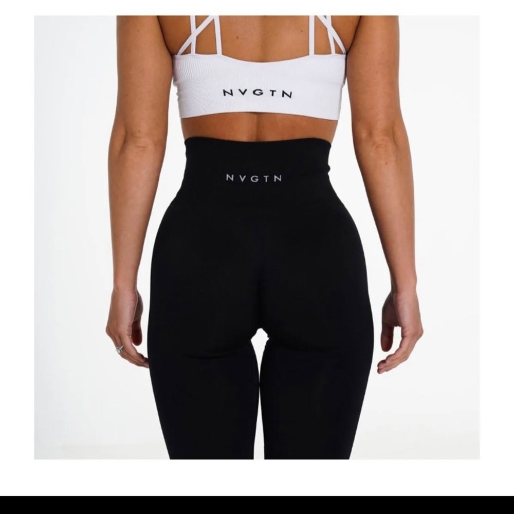NVGTN Black Solid Seamless leggings